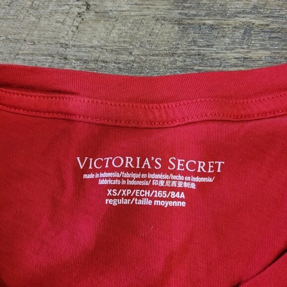 VICTORIA'S SECRET | Logo Short Sleeve Sleep Shirt | Sz. XS - Picture 5 of 8